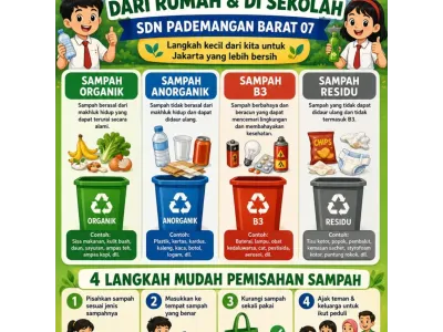 Gerakan Pilah Sampah Sejak Dini SDN Pademangan Barat 07